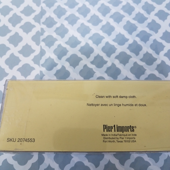 Pier 1 Imports Brown Flower Napkin Rings 4 New - Picture 4 of 5